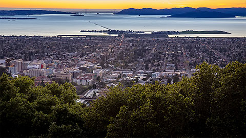 Aerial view of Berkeley